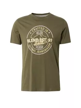 Рубашка BLEND, цвет Olive/Pastel green