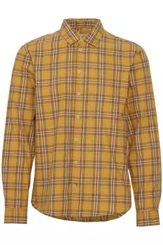 Рубашка BLEND Kariertes Holzfller Basic Freizeit Shirt aus Baumwolle, желтый