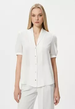 Рубашка-блузка BUTTONED SHORT SLEEVE Koton, кремовый