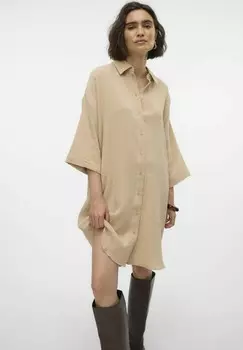 Рубашка-блузка Vero Moda, бежевый