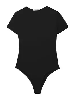 Рубашка-боди Pull&Bear, черный