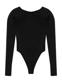 Рубашка-боди Pull&Bear, черный