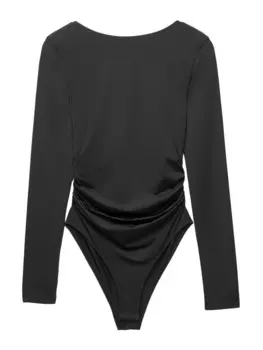 Рубашка-боди Pull&Bear, черный