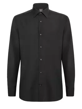 Рубашка Boggi Milano Regular fit Button Up, черный