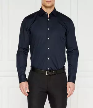 Рубашка Boss Hank Slim Fit, синий
