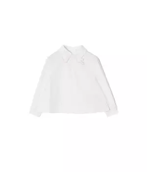 Рубашка Burberry Kids Cora EKD Shirt, белый