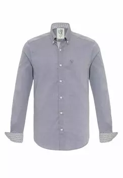 Рубашка By Diess Collection, темно-синяя, в полоску