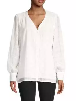 Рубашка Calvin Klein из сирсакера, белый