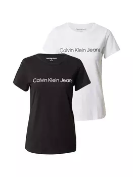 Рубашка Calvin Klein Jeans, черный/белый