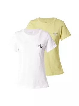 Рубашка Calvin Klein Jeans, цвет Khaki/White
