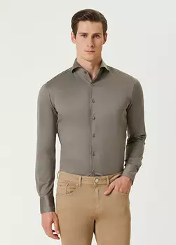 Рубашка Canali, бежевый