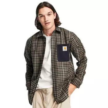 Рубашка Carhartt WIP asher check, зеленый