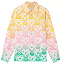 Рубашка Casablanca Gradient Heart, мультиколор