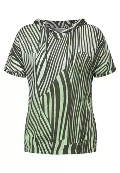 Рубашка CECIL, цвет Green/Light green