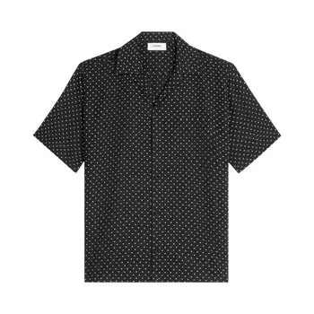 Рубашка CELINE Hawaiian Shirt, черный