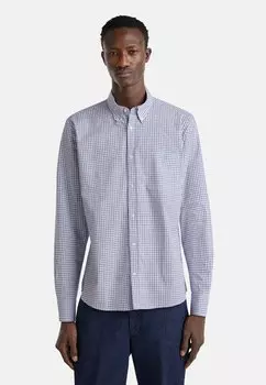 Рубашка CHECK BUTTON United Colors of Benetton, белый