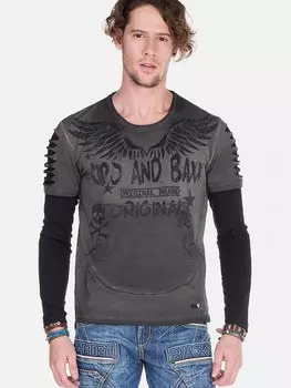 Рубашка CIPO & BAXX, цвет Grey/Anthracite