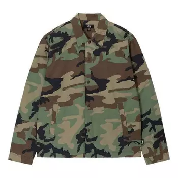 Рубашка coach shirt 'camo' Stussy, камуфляж