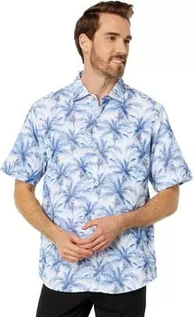 Рубашка Coconut Point Painterly Palms Tommy Bahama, цвет Bering Blue