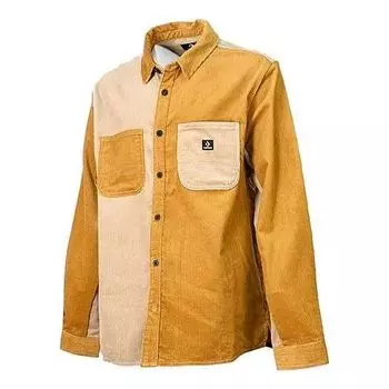 Рубашка colorblock corduroy shirt 'brown tan' Converse, коричневый