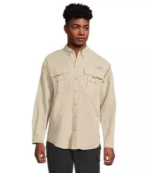 Рубашка Columbia Bahama II Long, цвет Fossil 1