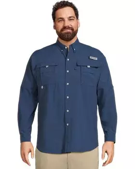Рубашка Columbia Big & Tall Bahama II Long, цвет Carbon 1