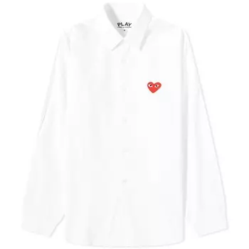 Рубашка Comme des Garons Play Red Heart Basic Shirt