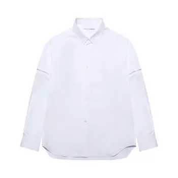 Рубашка Comme des Garons Zip Off Sleeve 'White', белый