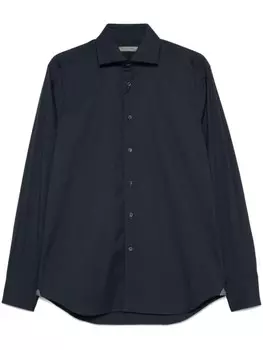 Рубашка Corneliani с классическим воротником, синий