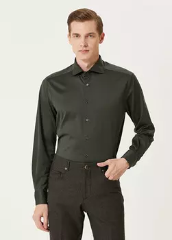 Рубашка Corneliani, зеленый