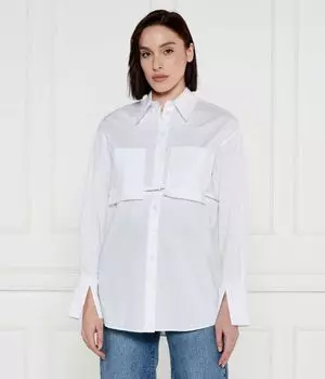 Рубашка Cropped Fit Patrizia Pepe, белый
