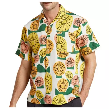 Рубашка Dedicated Shirt Marstrand Dandelions, цвет Oat White
