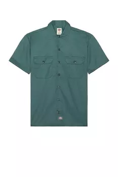 Рубашка Dickies Original Twill Short Sleeve Work, цвет Lincoln Green
