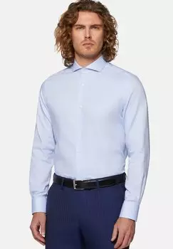 Рубашка Dobby Napoli Collar Boggi Milano, светло-голубая