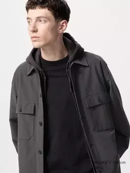 Рубашка джерси Uniqlo, цвет 08 серый