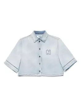 Рубашка джинсовая MSGM, синий