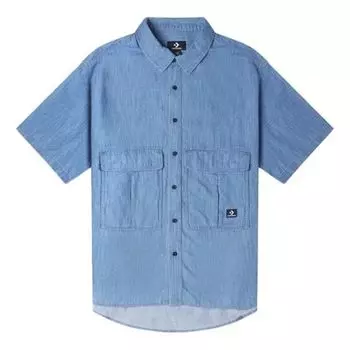 Рубашка elevated chambray shirt 'indigo blue' Converse, синий