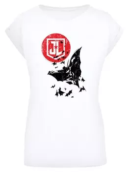 Рубашка F4NT4STIC DC Comics Justice League Movie Batman Moon Leap, белый