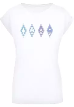 Рубашка F4NT4STIC Disney Frozen 2 Symbols, белый