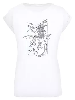Рубашка F4NT4STIC Harry Potter Dragon, белый