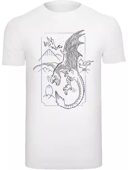 Рубашка F4NT4STIC Harry Potter Dragon, белый