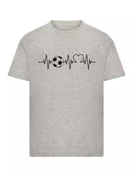 Рубашка F4NT4STIC Heartbeat Soccer, пятнистый серый