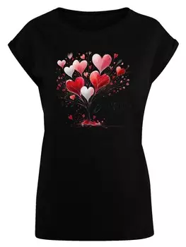Рубашка F4NT4STIC Herzbaum Be Mine!, черный