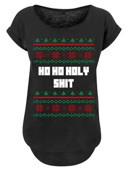 Рубашка F4NT4STIC Ho Ho Holy, черный