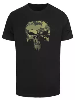Рубашка F4NT4STIC Marvel Punisher Camouflage, черный