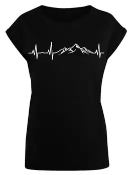Рубашка F4NT4STIC Mountain Heartbeat, черный