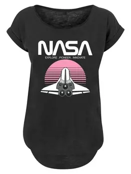 Рубашка F4NT4STIC NASA Space Shuttle Sunset, черный