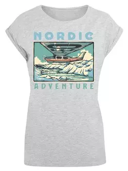 Рубашка F4NT4STIC Nordic Adventures, серый