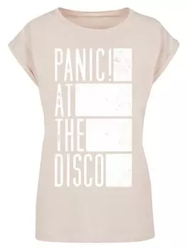 Рубашка F4NT4STIC Panic At The Disco Block, светло-бежевый