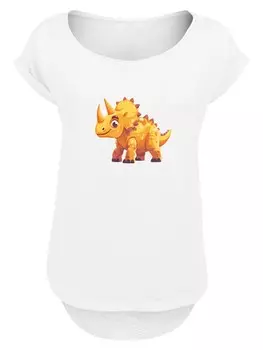 Рубашка F4NT4STIC Ser Triceratops Dinosaurier, белый